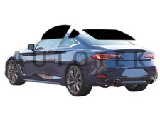 PreCut All Sides Window Film Any Tint Shade For INFINITI Q60 Coupe 2017-2023