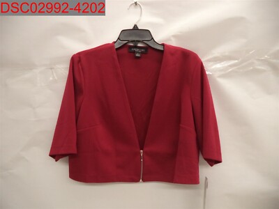 Snag, Perceptions New York Women's Wine Dress Jacket, Size L 755903829912