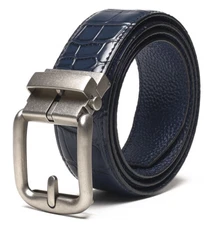 Mens Belt for Men Leather Ratchet Belts with Automatic Buckle,1.4inch width