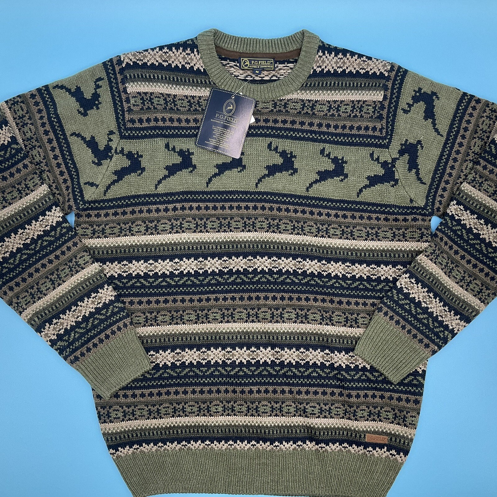 P.G. Field Men's Crew Neck Green 