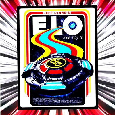 ELO ELECTRIC LIGHT ORCHESTRA 2018 TOUR TIN POSTER 12x8 INCH | eBay