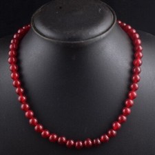 Round Shape 221. Cts Attractive  Onyx Single Strand Beaded Necklace VK  23  E551