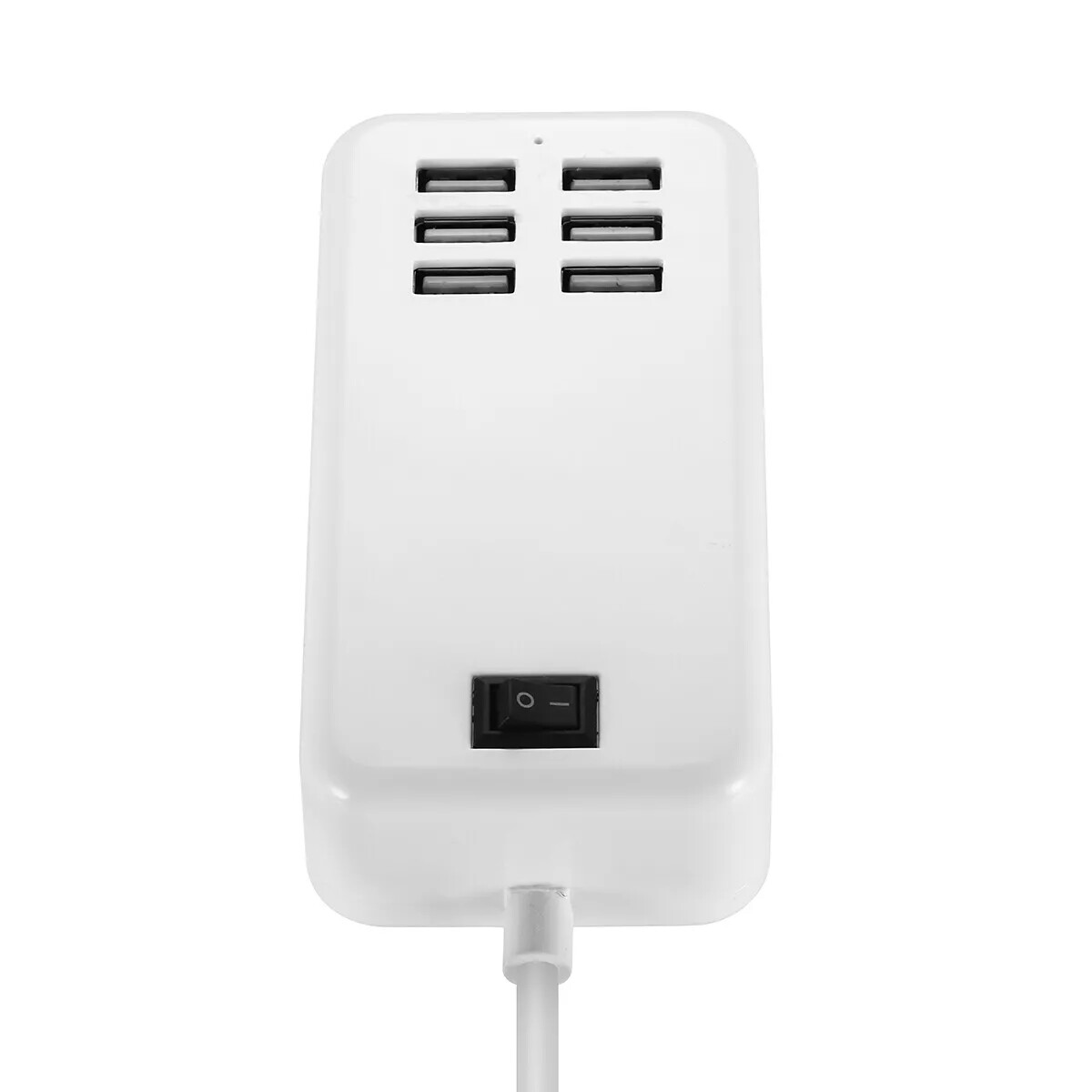 6-Port USB Wall Charger Station - Fast Charging Desktop Hub For All Devices