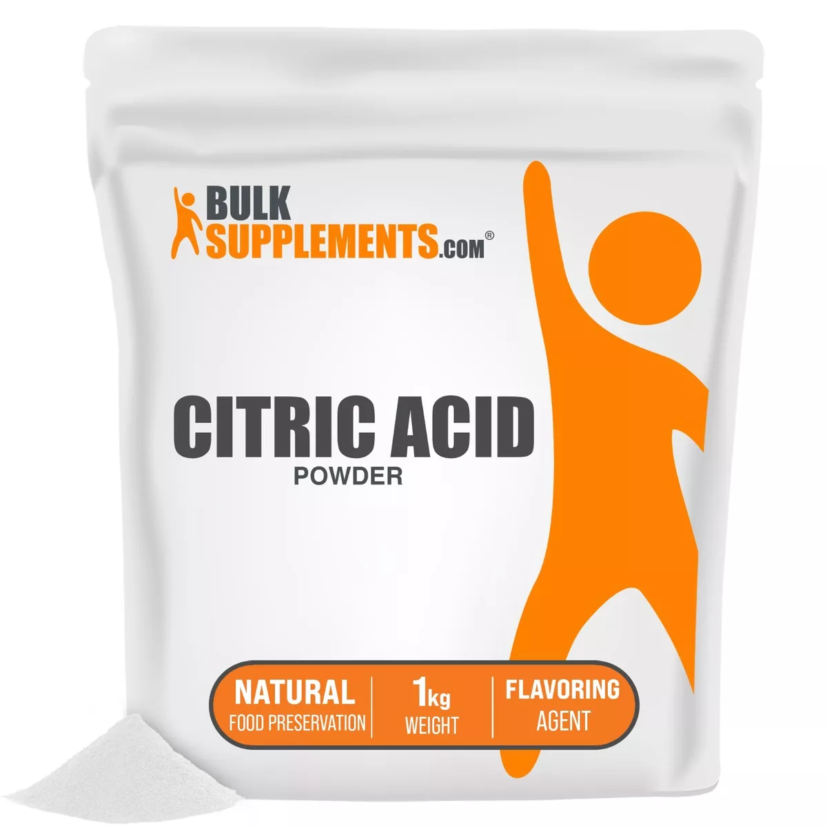 BulkSupplements Citric Acid Crystalline Powder (250 Grams)