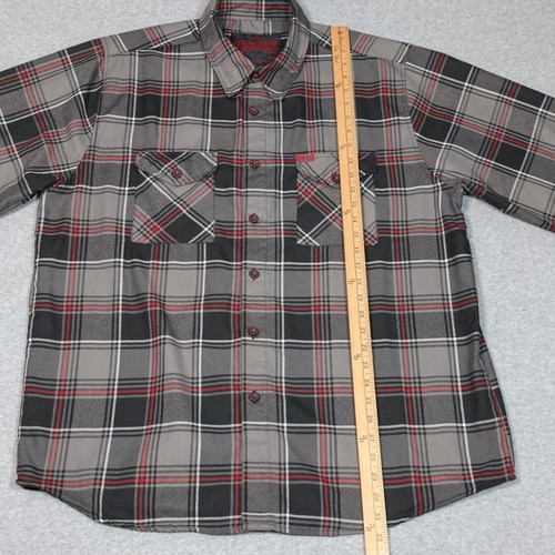Camisa de franela DIXXON Heritage para hombre XL con botones a cuadros manga larga - Imagen 8 de 12