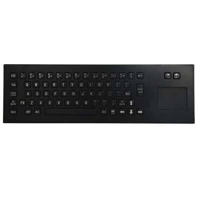 Black Metal Touchpad Keyboard IP65 Kiosk Metal Industrial Keypad Stainless steel