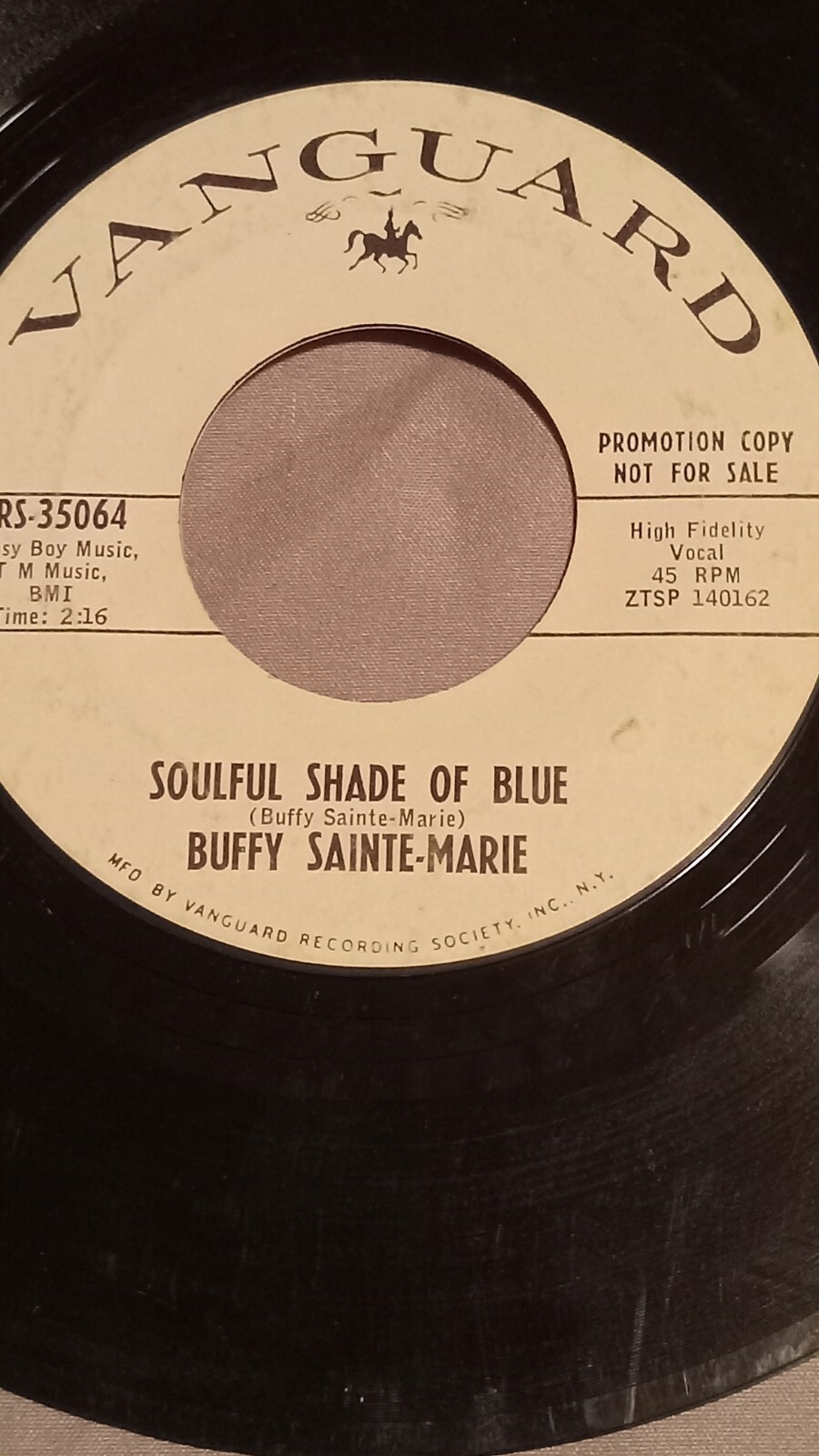 Buffy Saint Marie Soulful Shade of Blue/Piney Wood Hills 45 Promo Rare D 46