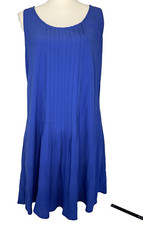 Basic, Minimalist, Femine New GAP Dress Women's Sz M Blue Lagoon Sleeveless