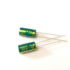 10pcs 680uF 10V 680MFD 10Volts 6 11mm Radial Aluminum Electrolytic Capacitors