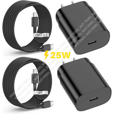 25W USB C Fast Wall Charger Type C Charger Block For Samsung Galaxy S23 S22 S21