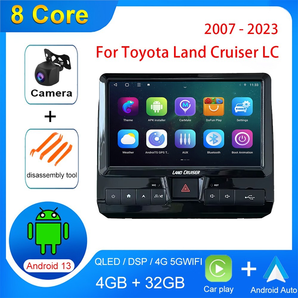 For Toyota Land Cruiser Lc70 Lc75 Lc76 2007-2023 Android Gps