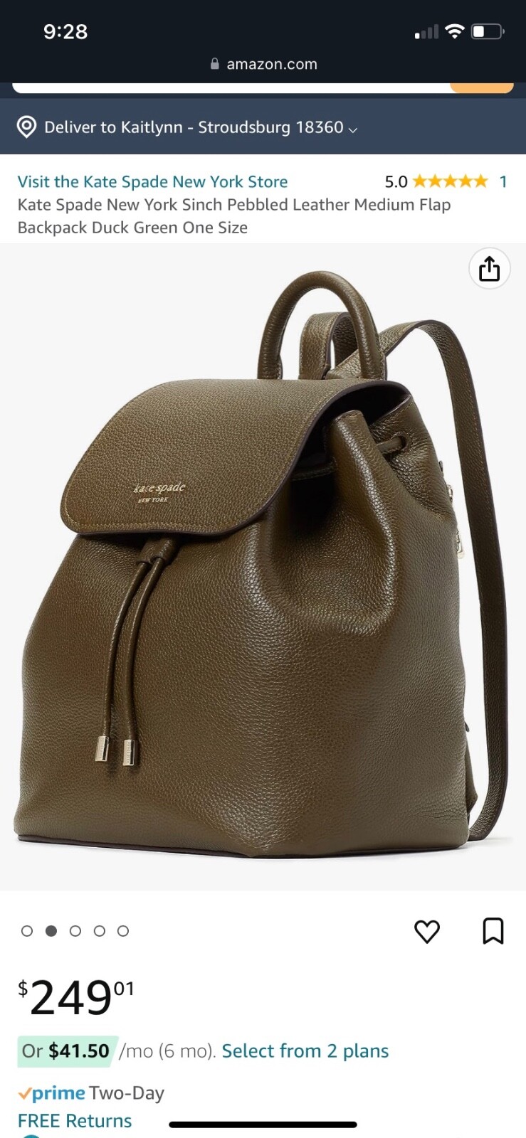 kate spade backpack - image 2