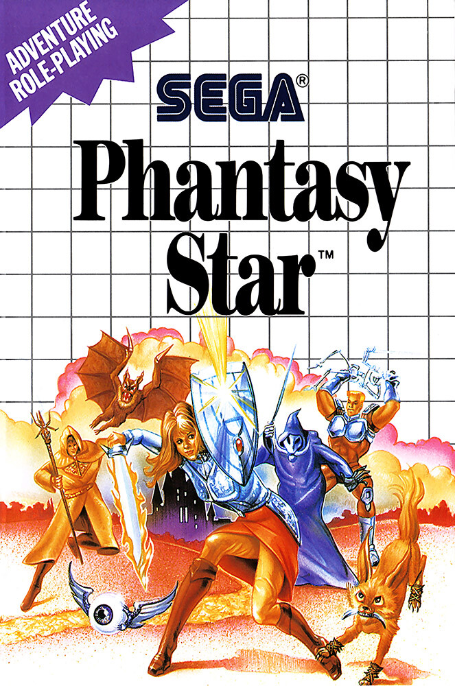 Phantasy Star Sega Master Box Art Premium POSTER MADE IN USA