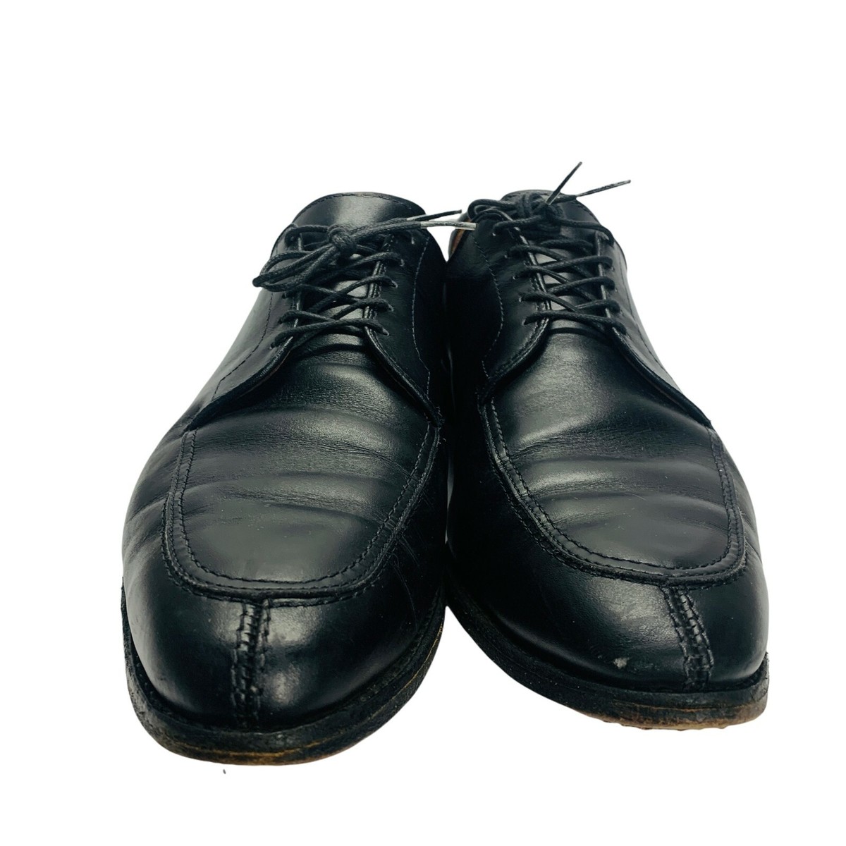 ALLEN EDMONDS LaSalle Black Split Toe Blucher Leather Shoes 