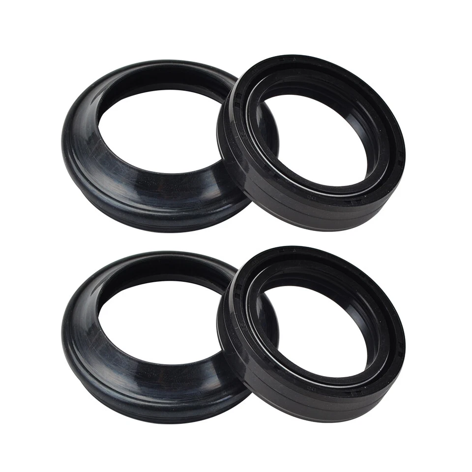 4Pcs Fork Oil Seals for Suzuki RM80,SP200,DR125,DR125SE,DR200SE,SP125,GS750T Foto 2 de 4