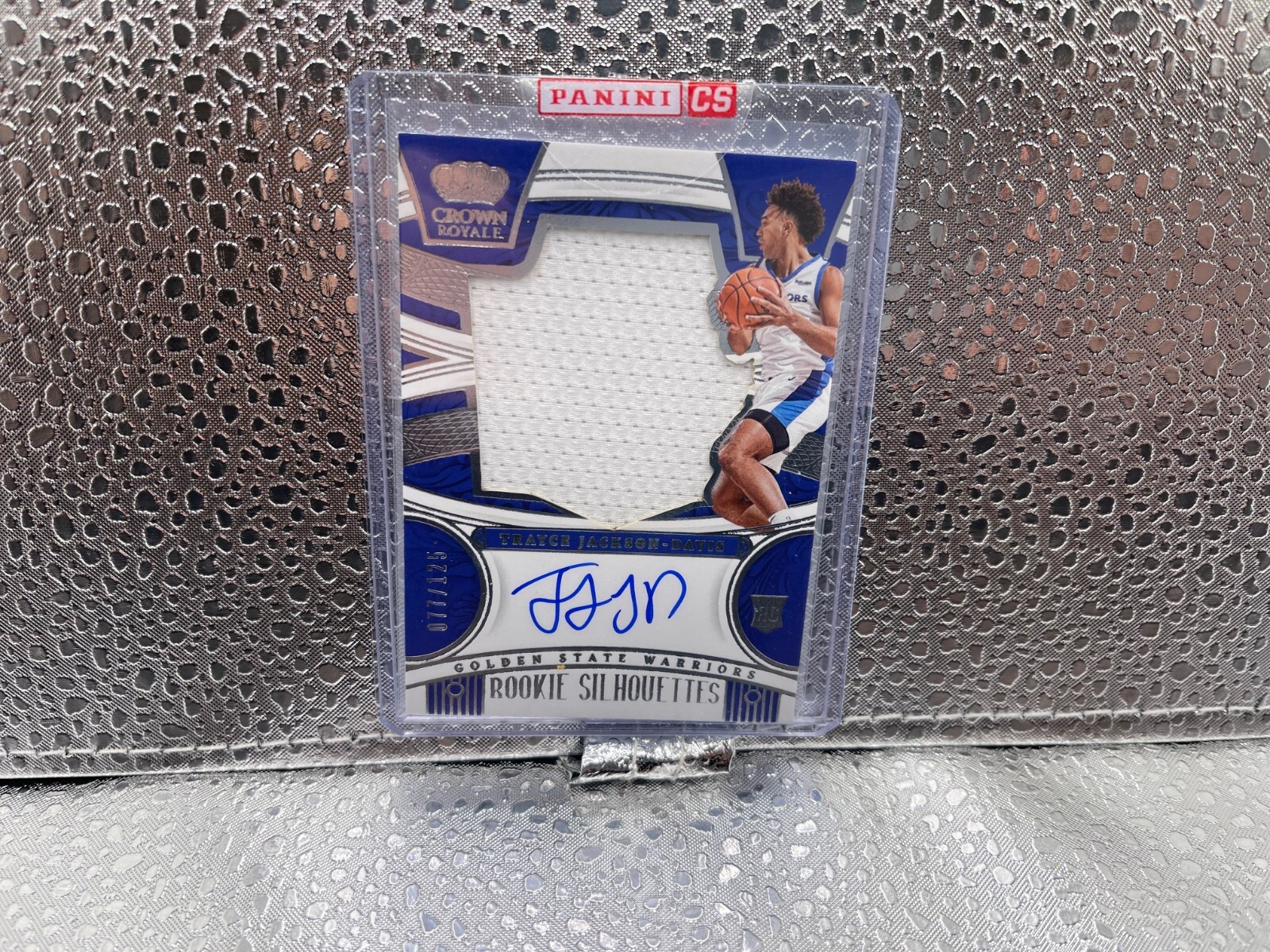 2023-24 Panini Crown Royale Trayce Jackson-Davis Rookie Silhouettes Auto #/125