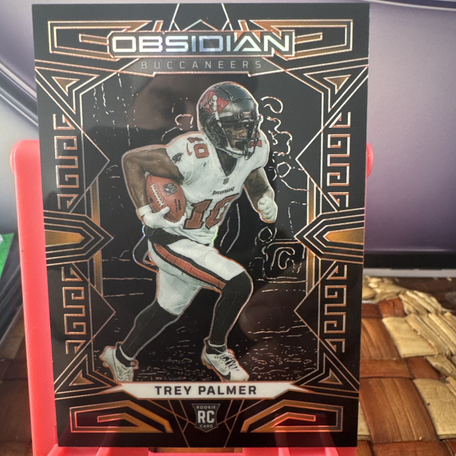 2023 Panini Obsidian Trey Palmer Rookie /49 Orange Etch RC #194 Buccaneers