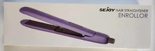 Sejoy Hair Straightener Enrollor,  2 in 1, 4 Temp Settings, Purple