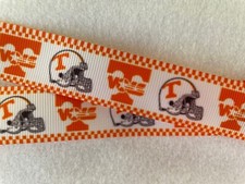 University Tennessee Volunteers orange Grosgrain ribbon 5/8" 7/8" 1.5" Vols