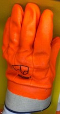 Safeguard Orange PVC Glove Safety Cuff For Garbage pick up and oil