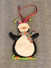 Penguin Polymer Clay Ornament