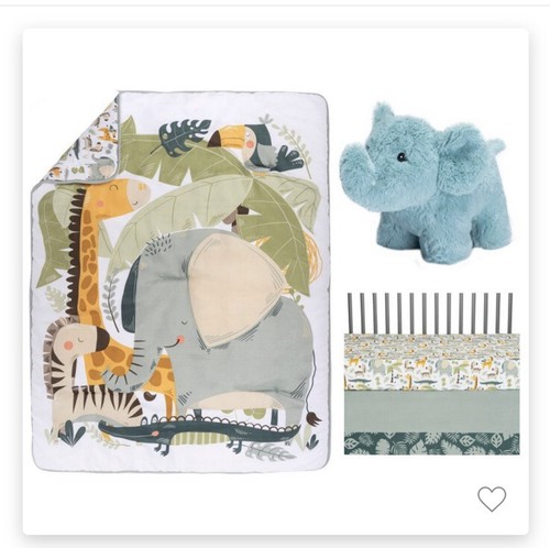Sammy & Lou Jungle Escape 4 Pc Crib Set