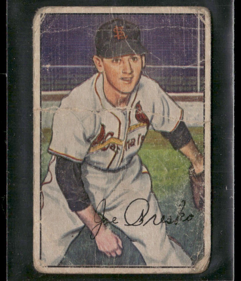 1952 Bowman Joe Presko Rookie Card in Poor Condition