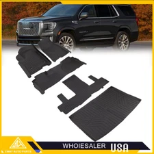 Full Floor Mats & Cargo Liner Set for 2021-2025 Tahoe Yukon Escalade Bucket Seat