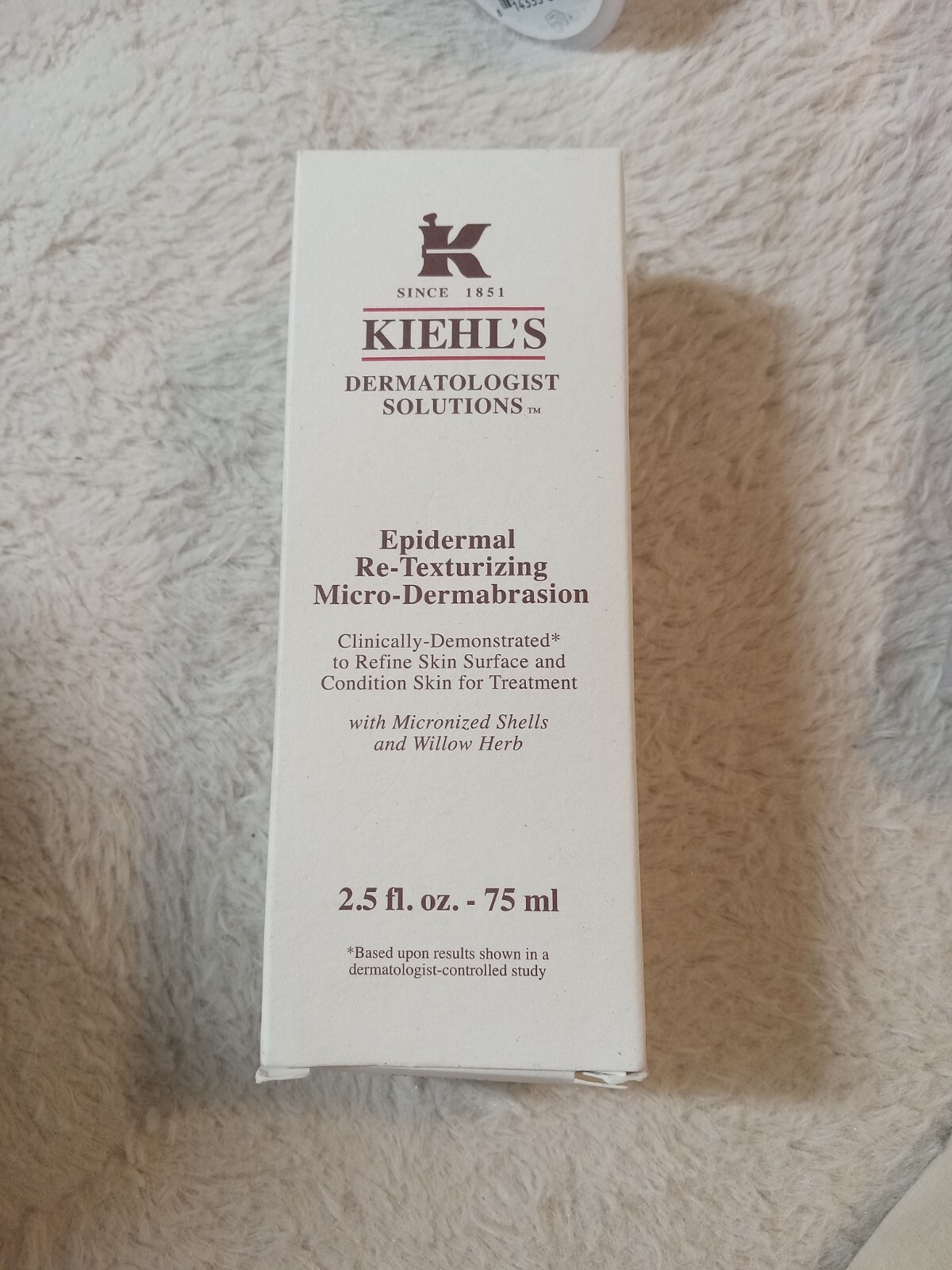 KIEHL'S EPIDERMAL RETEXTURIZING MICRODERMABRASION SCRUB 2.5OZ. FULL