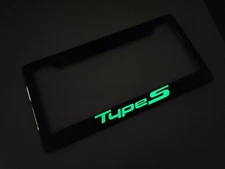 (Glowing) Acura Type S 100% Carbon Fiber License Plate Frame Premium All Models