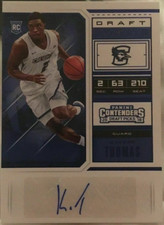 Khyri Thomas Creighton Basketball Panini Blue Autograph Rookie Card Pistons Auto