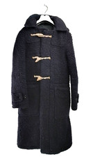 Gloverall Dark Navy Women's Fluffy Dufflecoat Rrp £400 Size S 12