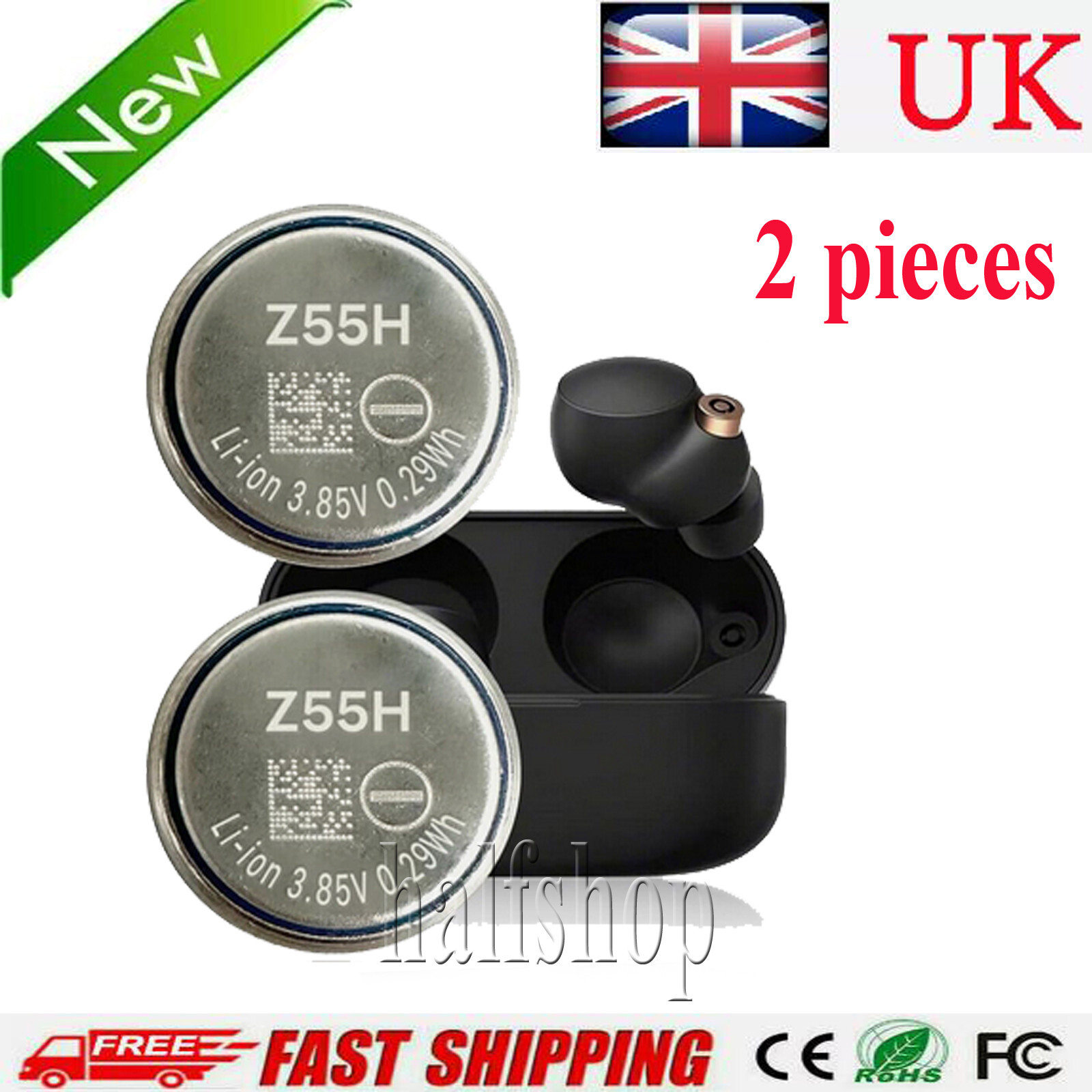 NEW FOR Sony Headset Battery for WF-1000XM4 •  Earbud Headphones Battery