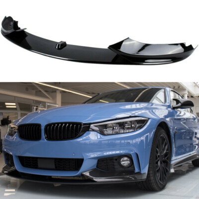Front Lip Splitter Kit Fits 2014-20 BMW 4 Series F32 F33 F36 M Sport Gloss Black