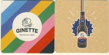 Sous Bock bierviltje bierdeckel coaster GINETTE Belgian bio beer New Nouveau