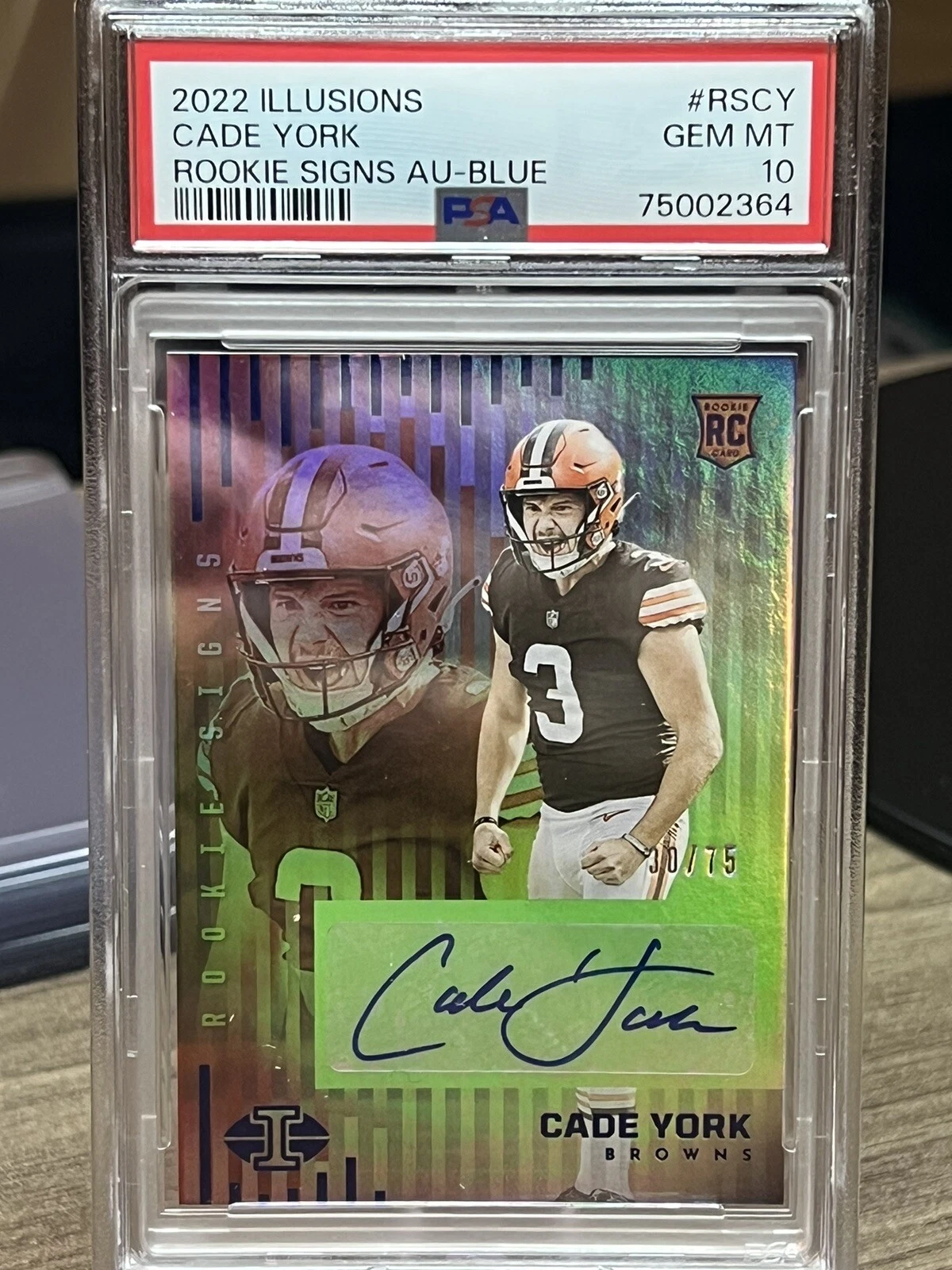 Cade York Panini Illusions Rookie Signs #RSCY Blue