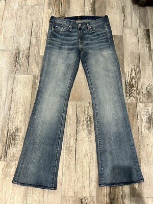 Jean 7 For All Mankind Bootcut Taille 26 - Délavé Moyen, Très Bon état