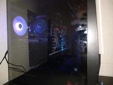 gaming pc desktop with monitor