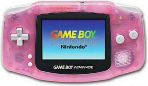 Fuchsia Pink Clear Nintendo Game Boy Advance System Brand New Screen!!! - Afbeelding 1 van 1