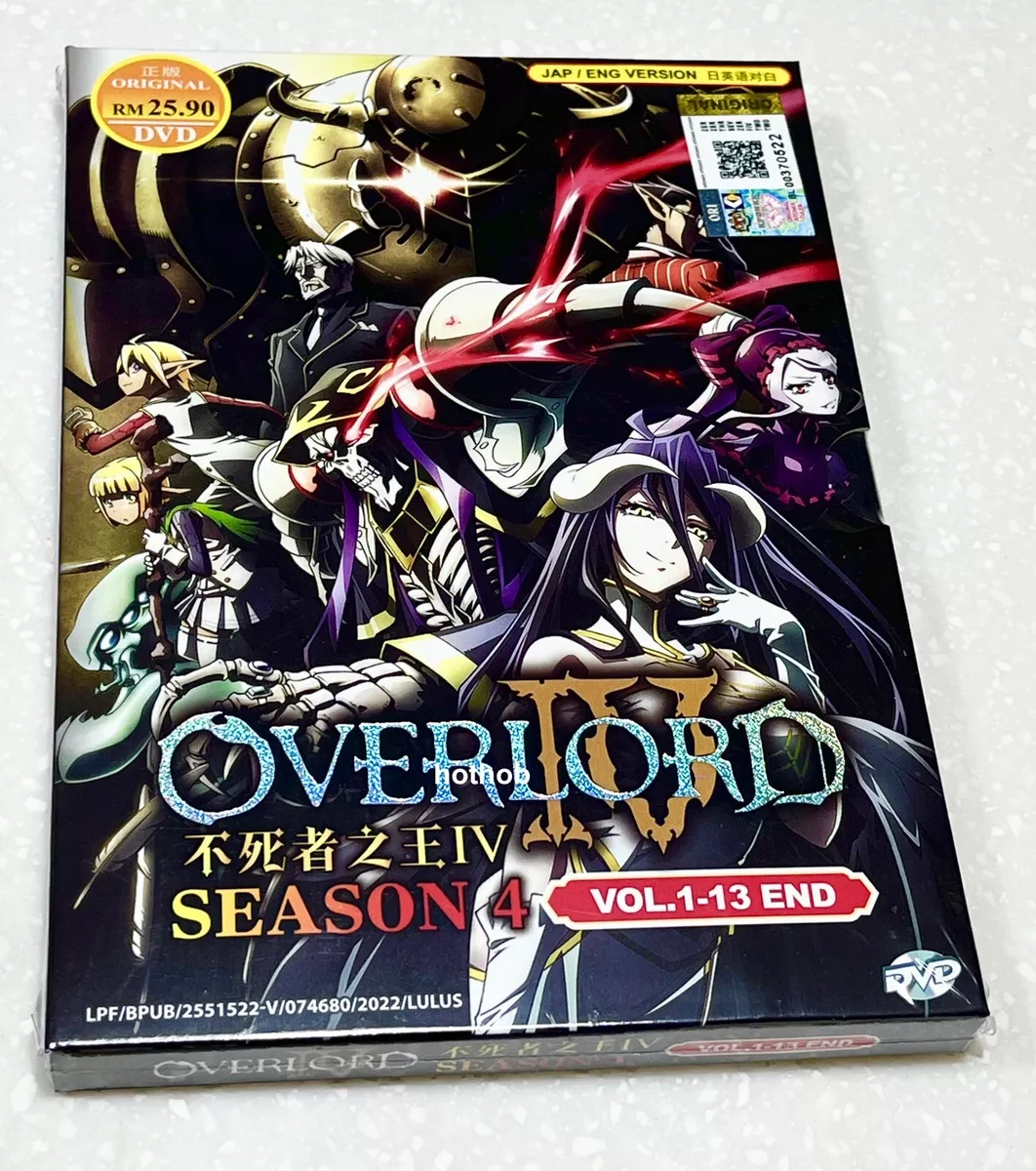 DVD ANIME OVERLORD SEASON 4 COMPLETE TV SERIES VOL.1-13 END ENG DUB + FREE  DVD