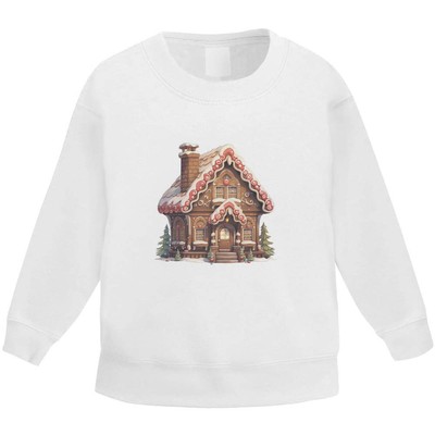 'Gingerbread House ' Kid's Sweatshirt / Sweater / Jumper (KW043520)