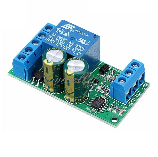 12V Water Level Automatic Controller Liquid Sensor Switch Solenoid ...