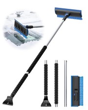 55.7" Snow Brush and Ice Scrapers for Car Windshield, Blue