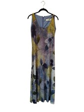 Lillie Rubin Maxi Dress Floral Glitter 90s Artsy Boho Fairy Grunge Size Large