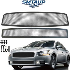 Stainless Black Mesh Grille Insert Fits 2009-2014 Nissan Maxima Front Grill Ss Stainless Black Mesh Grille Insert Fits 2009-2014 Nissan Maxima Front Grill Ss
