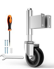 Spring Loaded Gate Casters 5  Heavy Duty Gate Caster Wheels With Hardware 400 Lb