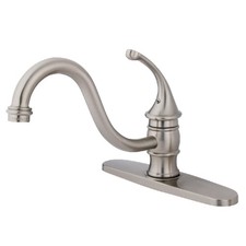 Kingston Brass KB357.GLLS Georgian 1.8 GPM 1 Hole Kitchen Faucet - Nickel