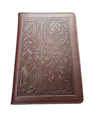 Oberon Design Celtic Knot Embossed Leather Journal Notebook Cover Brown –...