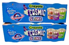 Crayola Cosmic Slime - 2 Boxes - 6 Slime Tubs - 30 Oz Total - 3 Tubs Per Box