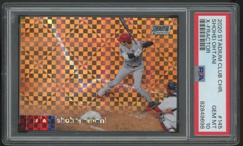 PSA 10 2020 STADIUM CLUB CHROME SHOHEI OHTANI X-FRACTOR #145